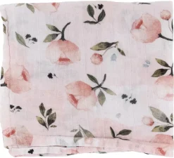 Little Unicorn Organic Cotton Muslin Swaddle Blanket - Watercolor Floret