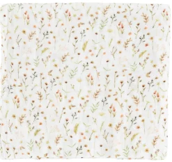 Little Unicorn Organic Cotton Muslin Swaddle Blanket - Floral Field