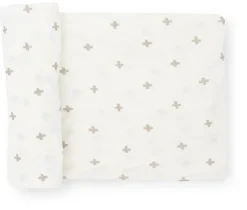 Little Unicorn Stretch Knit Swaddle Blanket - Grey Cross