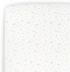 Little Unicorn Stretch Knit Crib Sheet - Rainbows