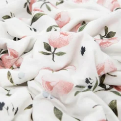 Little Unicorn Stretch Knit Swaddle Blanket - Watercolor Rose