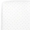 Little Unicorn Stretch Knit Crib Sheet - Grey Cross