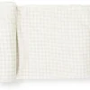 Little Unicorn Stretch Knit Swaddle Blanket - Tan Gingham