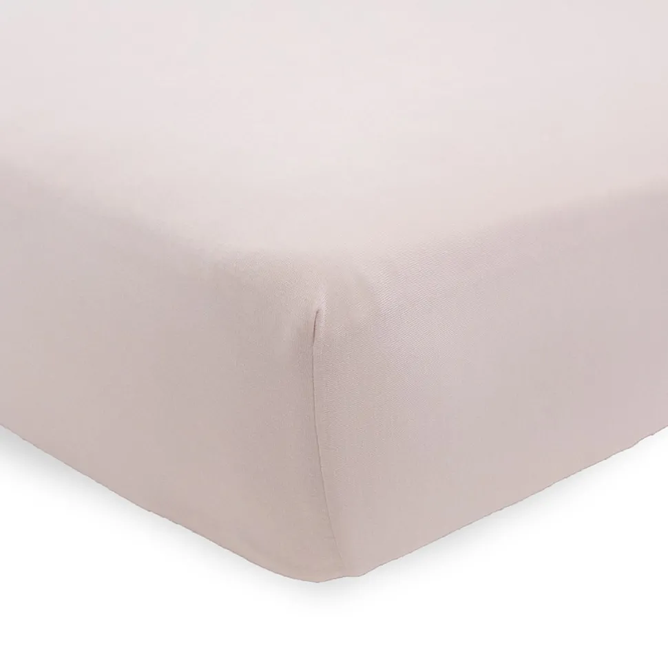 Little Unicorn Stretch Knit Crib Sheet - Soft Blush
