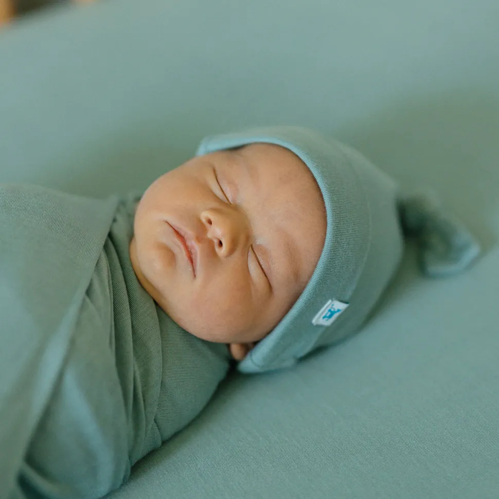Little Unicorn Stretch Knit Crib Sheet - Harbor