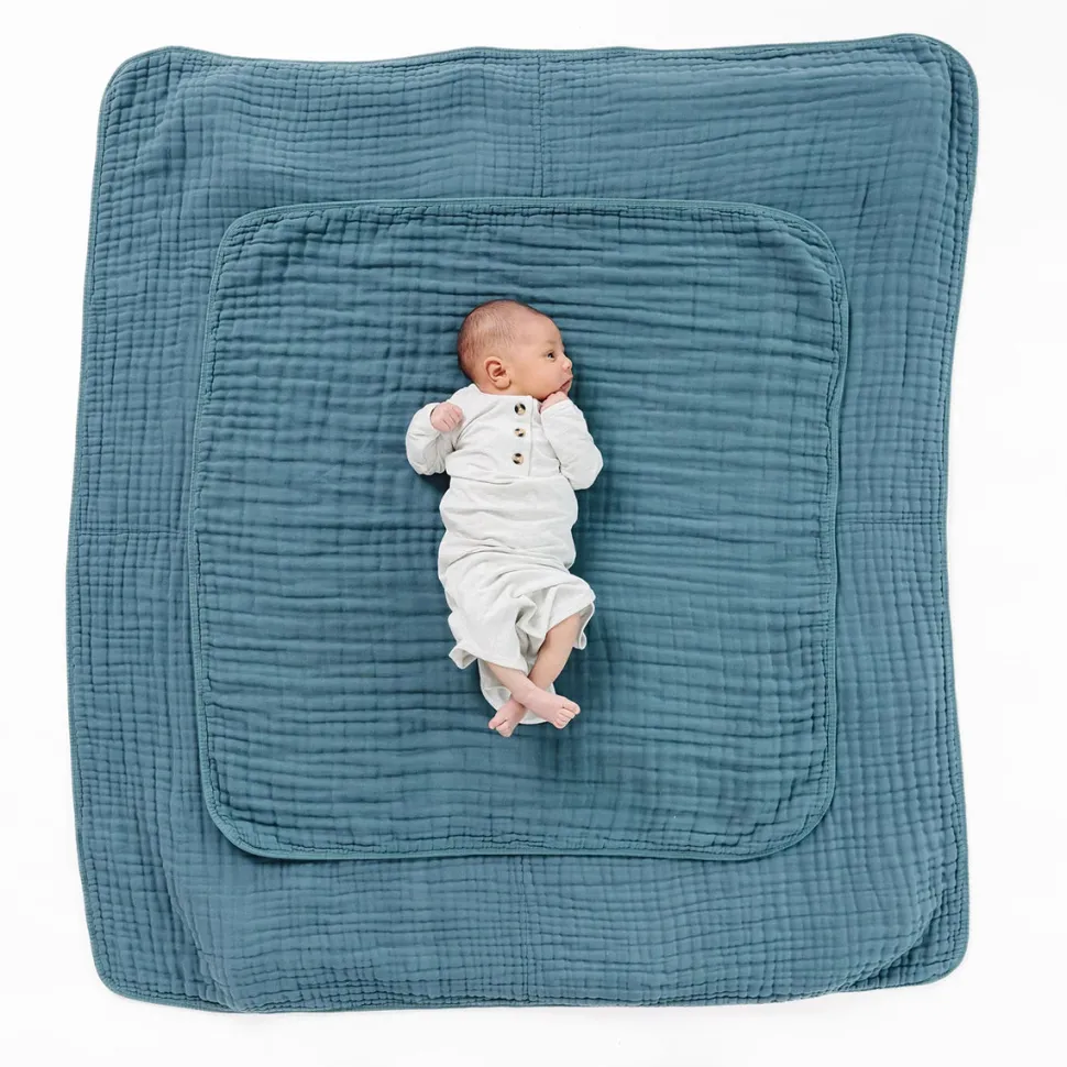 Lou Lou & Company Cloud Muslin Quilt - Balsam, Large