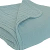 Lou Lou & Company Cloud Muslin Quilt - Steel, Large
