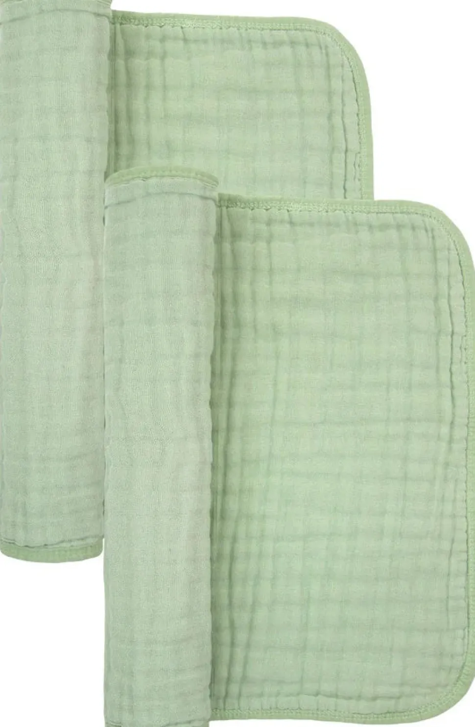 Lou Lou & Company Cloud Muslin Burp Cloth, 2 Pack - Sage