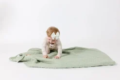 Lou Lou & Company Cloud Muslin Quilt - Sage, Small