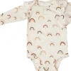 Loulou Lollipop Long Sleeve Bodysuit in TENCEL - Canyon Rainbow (0-3 M)