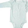 Loulou Lollipop Long Sleeve Bodysuit in TENCEL - Peace Dove (0-3 M)