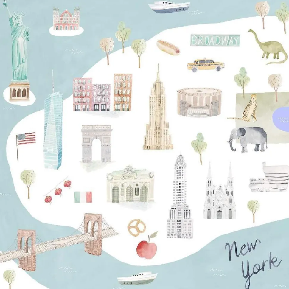 Loulou Lollipop Luxe Muslin Swaddle - New York