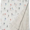 Loulou Lollipop Muslin Quilt Blanket - Football