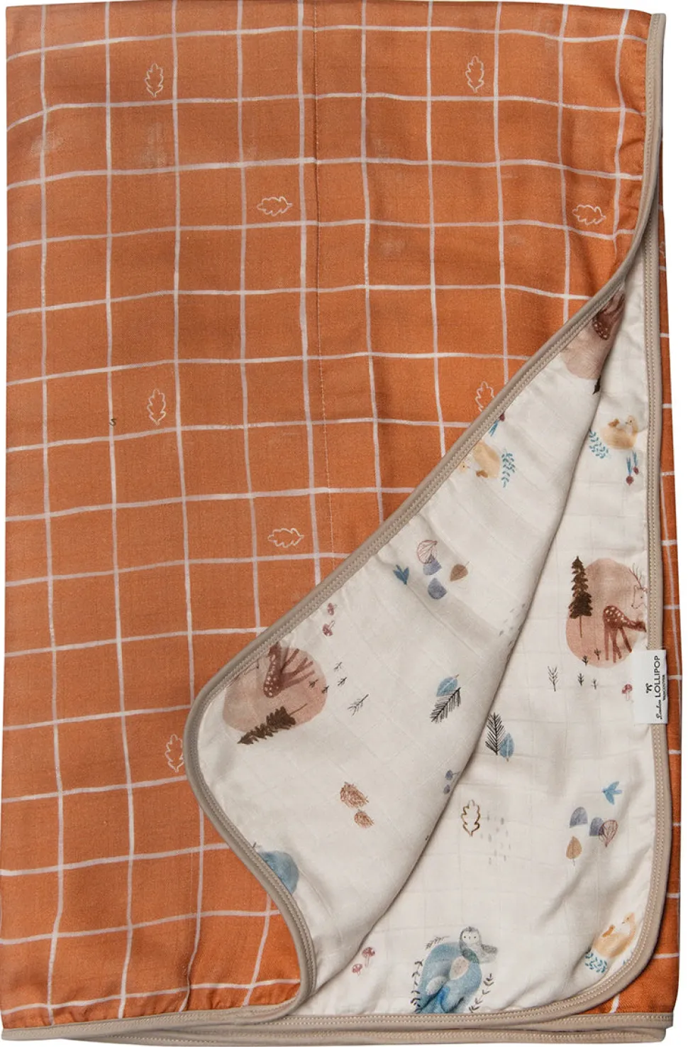 Loulou Lollipop Muslin Quilt Blanket - Cozy Forest