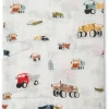 Loulou Lollipop Muslin Swaddle - Happy Trucks