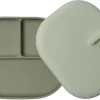 Loulou Lollipop Silicone Divided Plate with Lid - Born To Be Wild - Sage