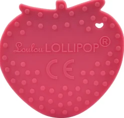 Loulou Lollipop Silicone Teether - Strawberry