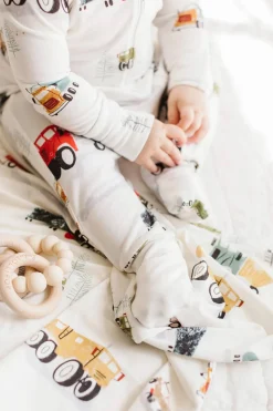 Loulou Lollipop Sleeper - Happy Trucks (3-6 M)
