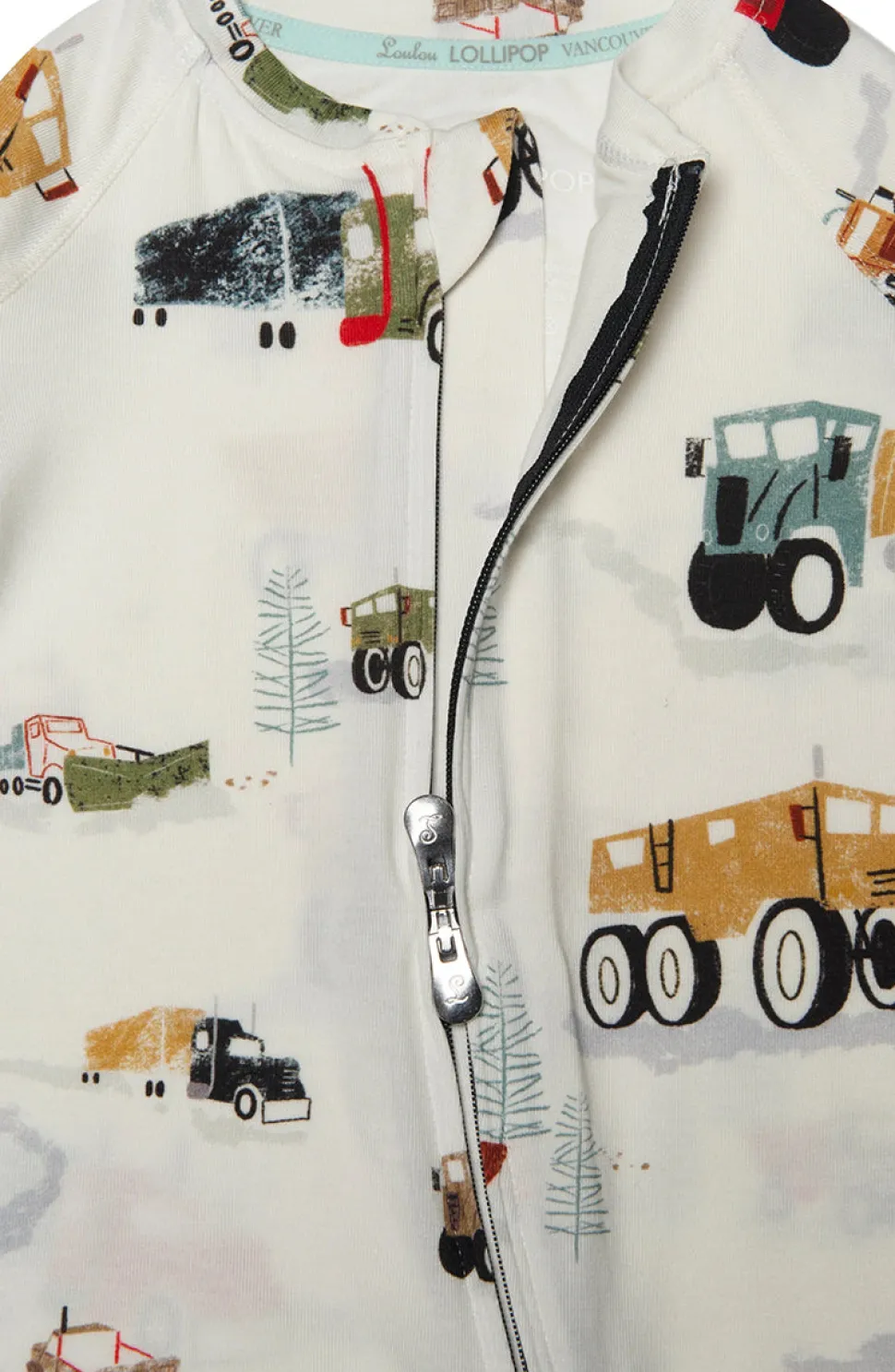 Loulou Lollipop Sleeper - Happy Trucks (3-6 M)
