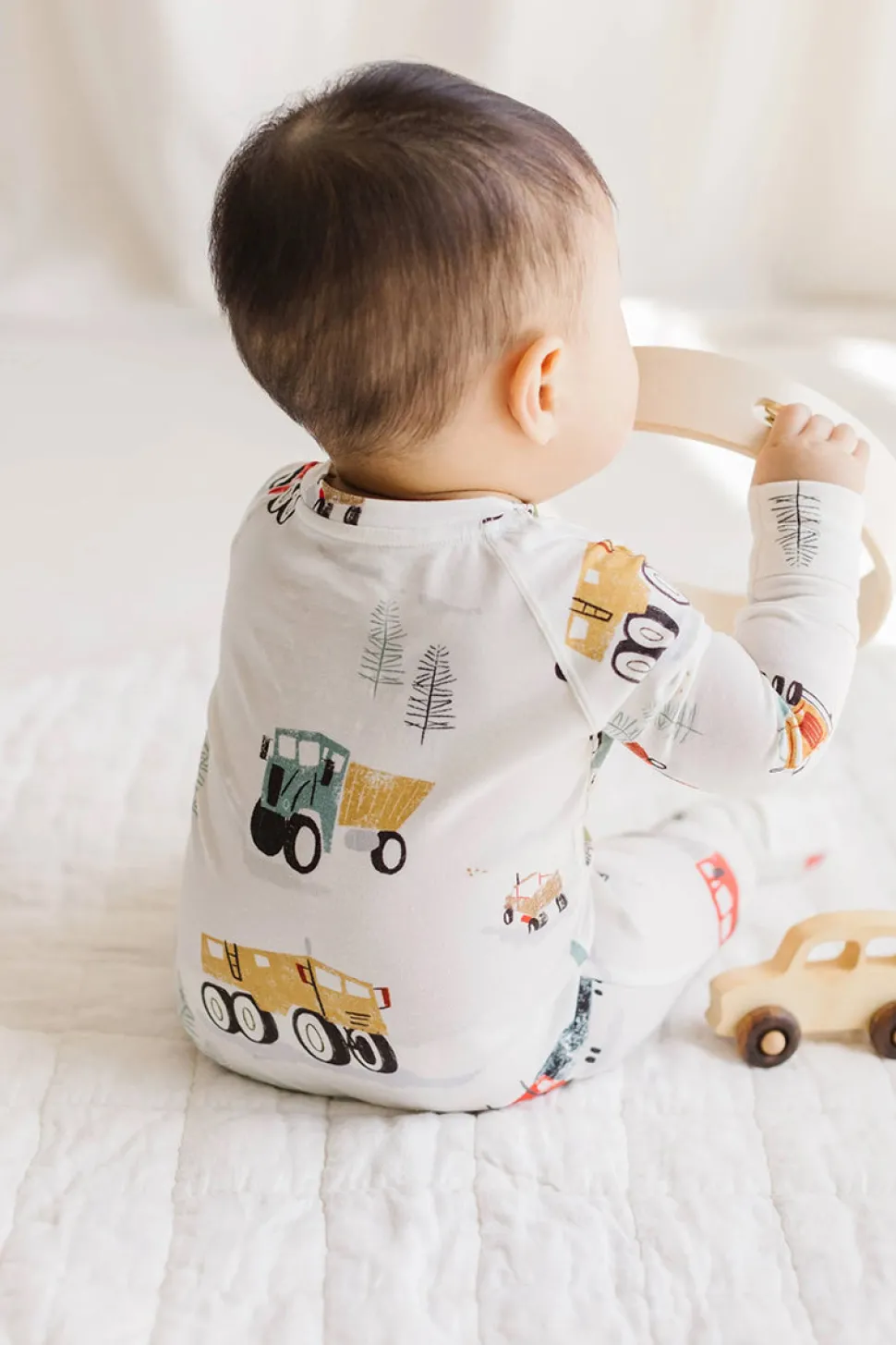 Loulou Lollipop Sleeper - Happy Trucks (6-12 M)