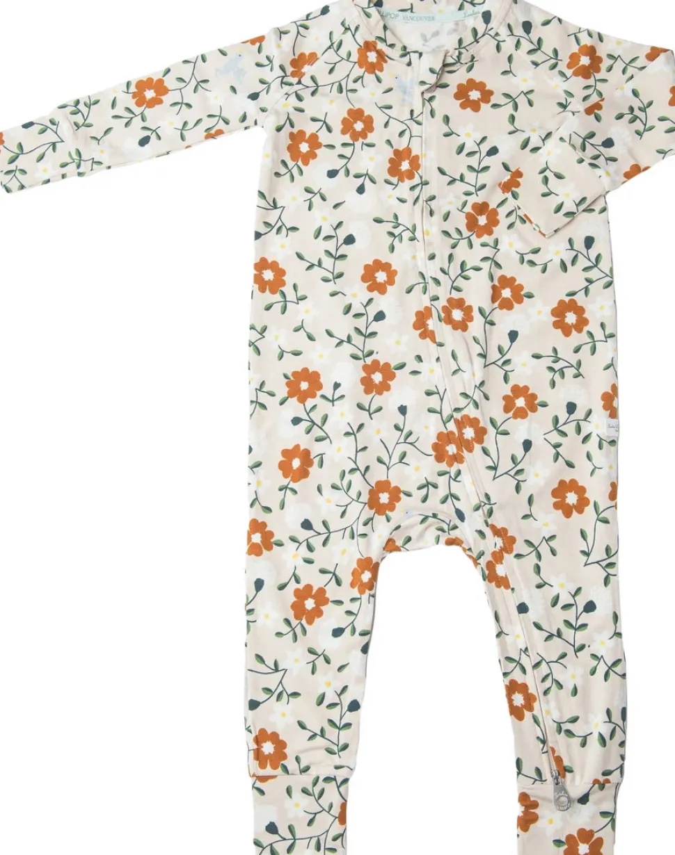 Loulou Lollipop Sleeper in TENCEL - Flower Vine (3-6 M)