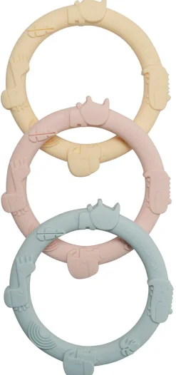 Loulou Lollipop Wild Teething Ring Set - Pastel