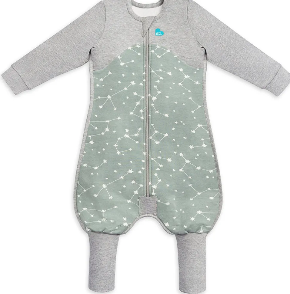 Love To Dream Long Sleeve Sleep Suit Organic Cotton Mild, 6-12 M - Stellar Olive