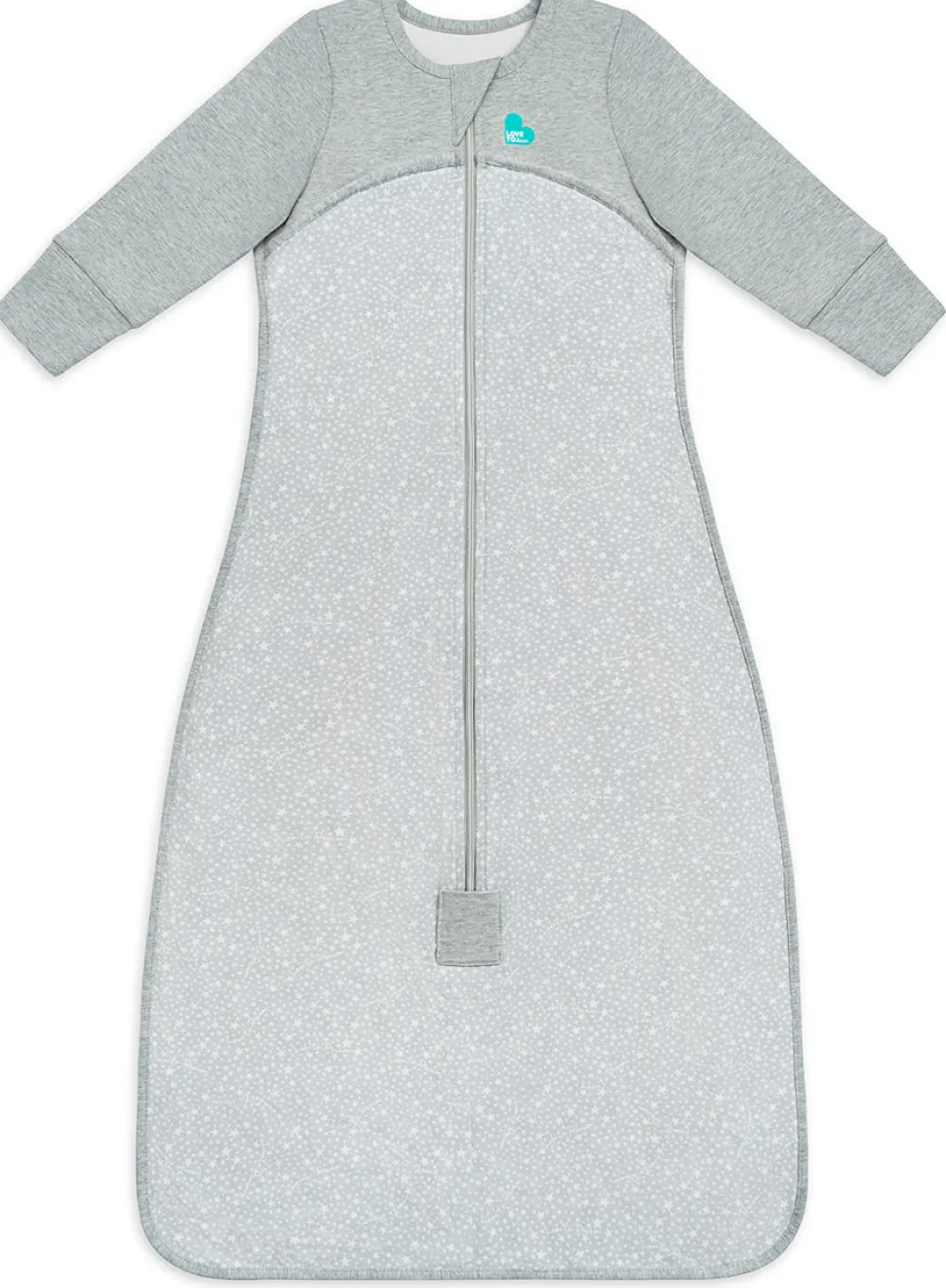 Love To Dream Long Sleeve Sleep Bag Original Cotton Moderate, 18-36 M - Stardust Grey