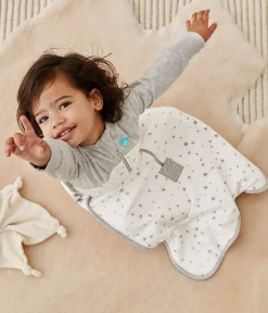Love To Dream Long Sleeve Sleep Bag Organic Cotton Fleece Mild, 18-36 M - Stellar White