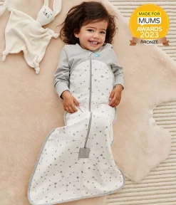 Love To Dream Long Sleeve Sleep Bag Organic Cotton Fleece Mild, 18-36 M - Stellar White