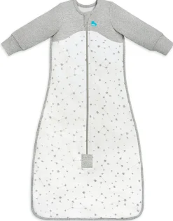 Love To Dream Long Sleeve Sleep Bag Organic Cotton Fleece Mild, 6-18 M - Stellar White