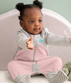 Love To Dream Long Sleeve Sleep Suit Organic Cotton Mild, 24-36 M - Dusty Pink