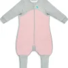 Love To Dream Long Sleeve Sleep Suit Organic Cotton Mild, 6-12 M - Dusty Pink