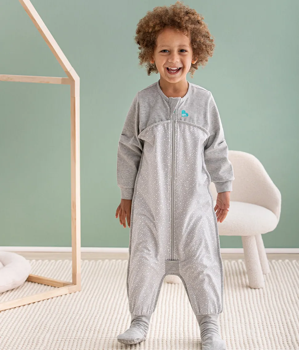 Love To Dream Long Sleeve Sleep Suit Original Cotton Moderate, 6-12 M - Stardust Grey