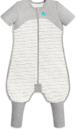 Love To Dream Short Sleeve Sleep Suit Organic Cotton Mild, 6-12 M - Dreamer White