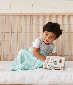 Love To Dream Sleep Bag Organic Cotton Lite .2 TOG, 18-36 M, Daydream Turquoise