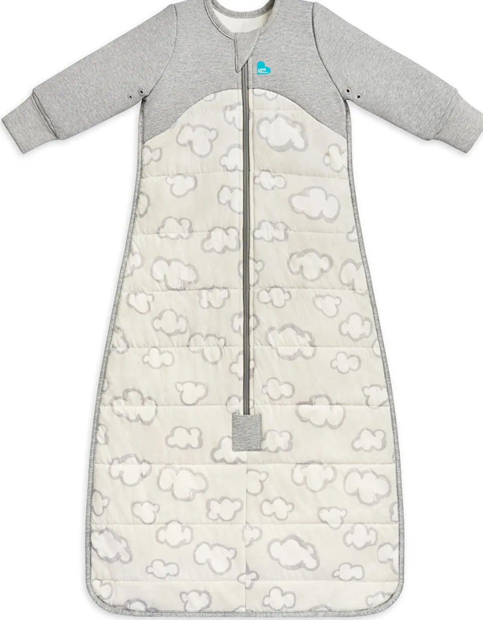 Love To Dream Sleep Bag Quilted Cotton 2.5 TOG, 18-36 M - Daydream Grey