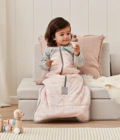 Love To Dream Sleep Bag Quilted Cotton 3.5 TOG, 6-18 M - South Pole Dusty Pink