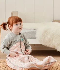Love To Dream Sleep Bag Quilted Cotton 2.5 TOG, 18-36 M - Daydream Dusty Pink