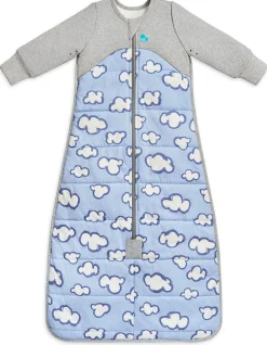 Love To Dream Sleep Bag Quilted Cotton 2.5 TOG, 6-18 M - Daydream Dusty Blue
