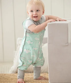Love To Dream Sleep Suit Organic Lite .2 TOG, 12-24 M - Daydream Turquoise
