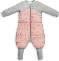 Love To Dream Sleep Suit Quilted Cotton 2.5 TOG, 24-36 M - Moonlight Dusty Pink