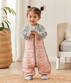 Love To Dream Sleep Suit Quilted Cotton 2.5 TOG, 12-24 M - Moonlight Dusty Pink