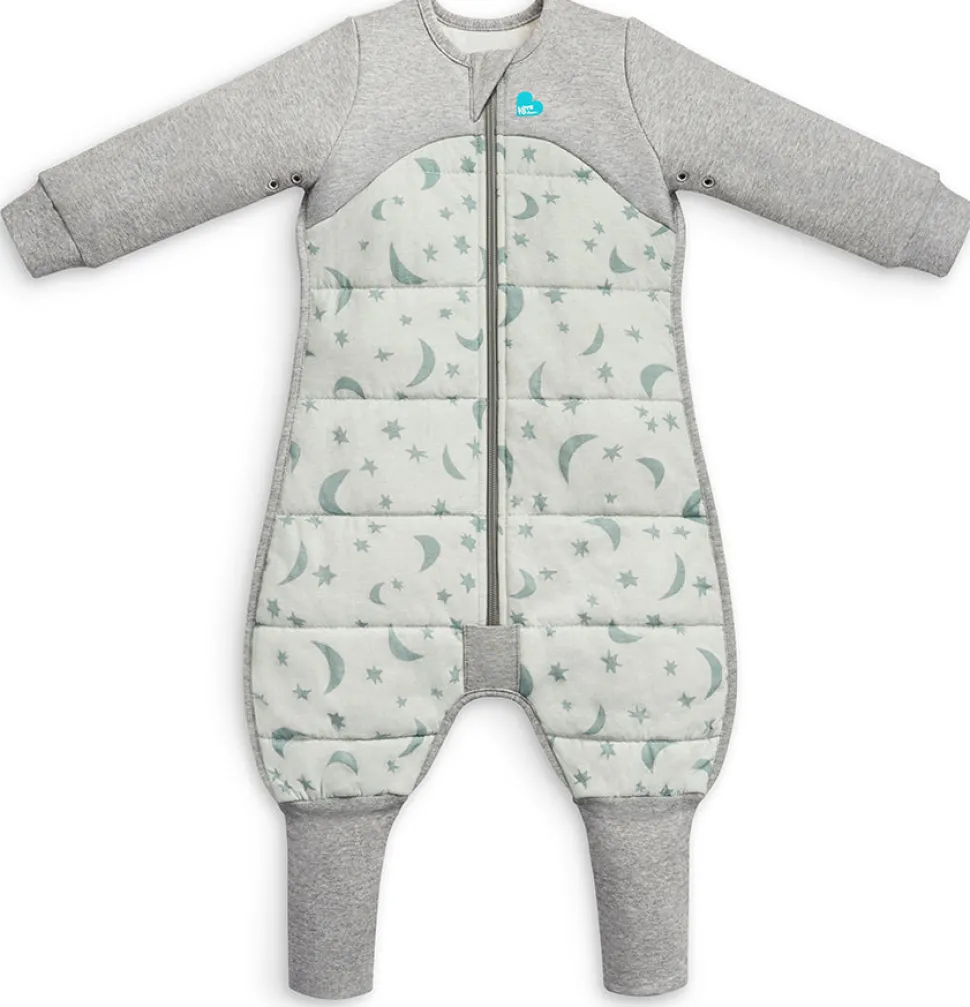 Love To Dream Sleep Suit Quilted Cotton 2.5 TOG, 6-12 M - Moonlight Olive