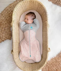 Love To Dream Swaddle UP Cotton Fleece Mild, Small - North Star Light Pink