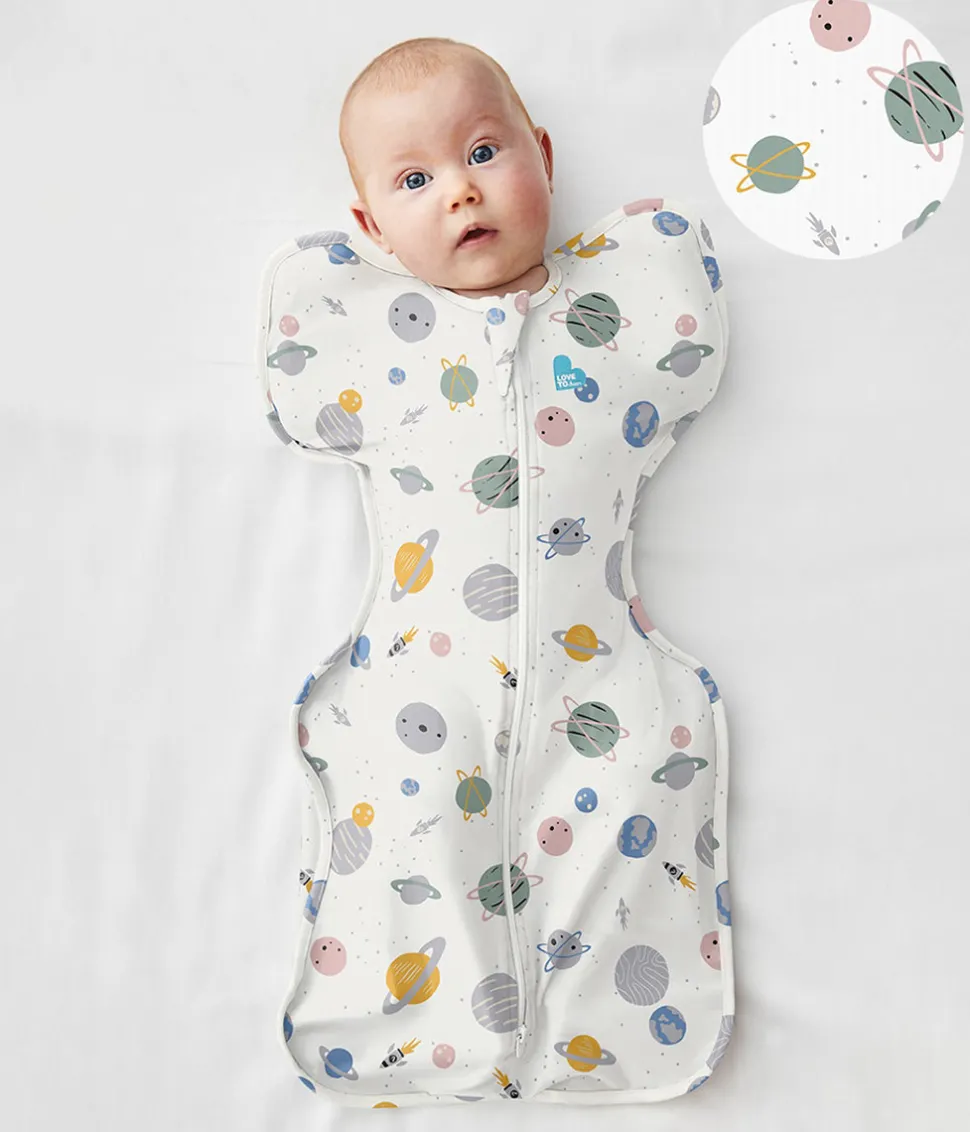 Love To Dream Swaddle UP Designer Collection Lite, Newborn - Space White