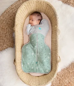 Love To Dream Swaddle UP Cotton Fleece Mild, Medium - North Star Olive