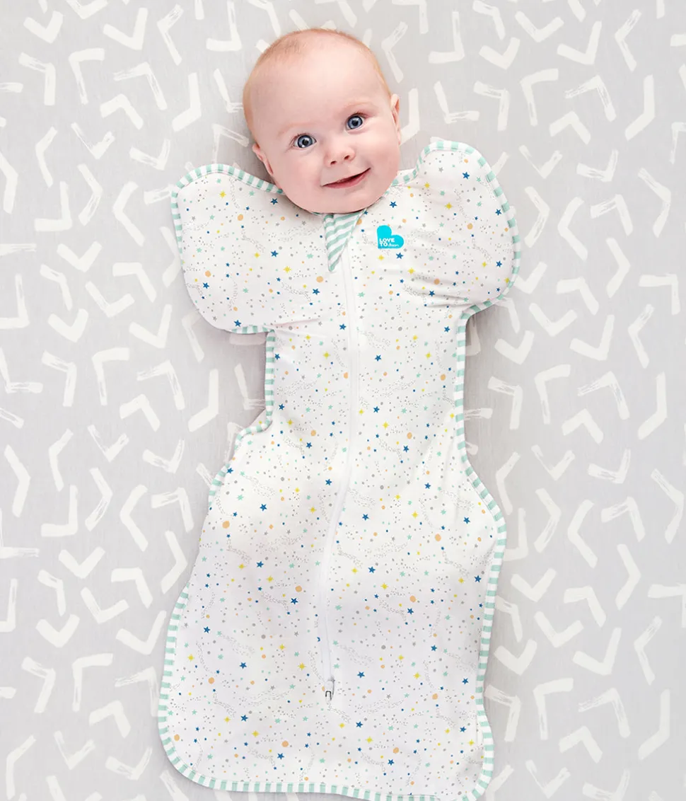 Love To Dream Swaddle UP Organic Lite, Medium - Cream Constellation