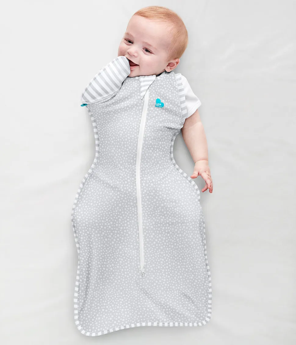 Love To Dream Swaddle UP Transition Bag Bamboo Original 1.0 TOG, Large - Grey Dot