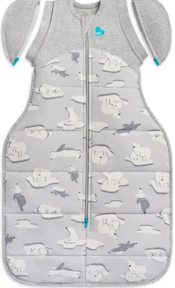 Love To Dream Swaddle UP Transition Bag Quilted Cotton 3.5 TOG, Large - South Pole Grey